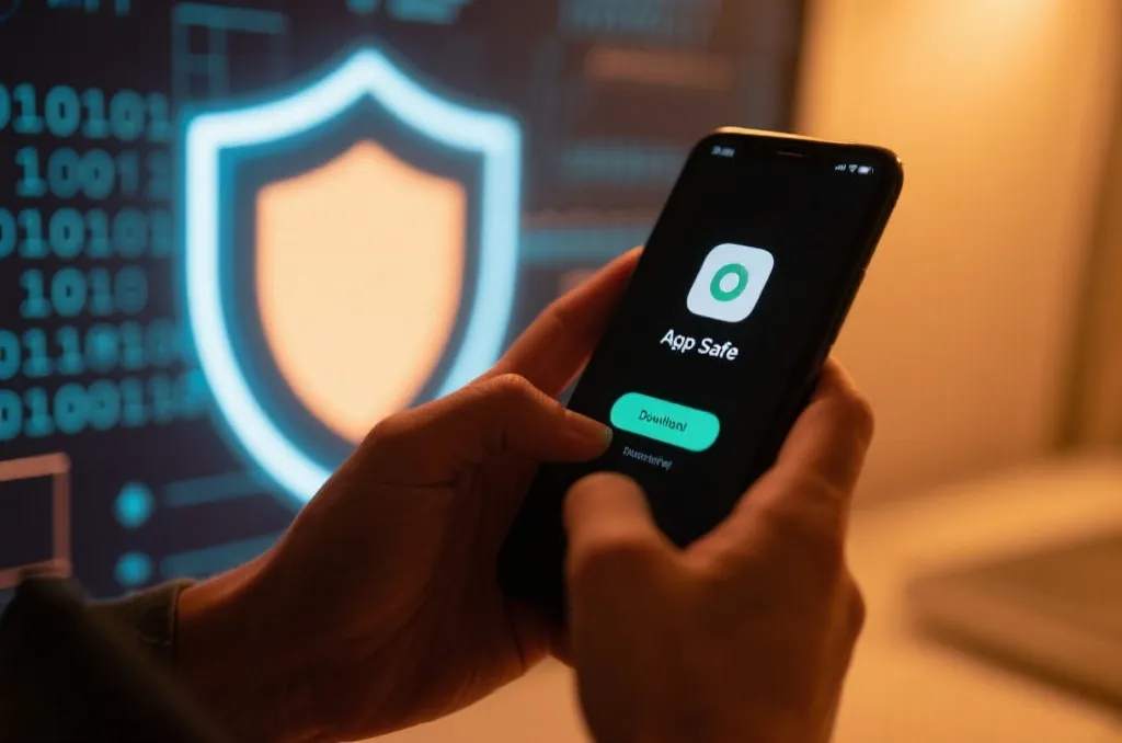 用户在安全环境下下载正版开云体育App的示意图